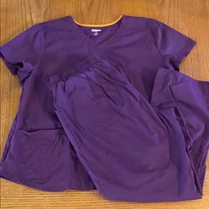 Purple scrub set